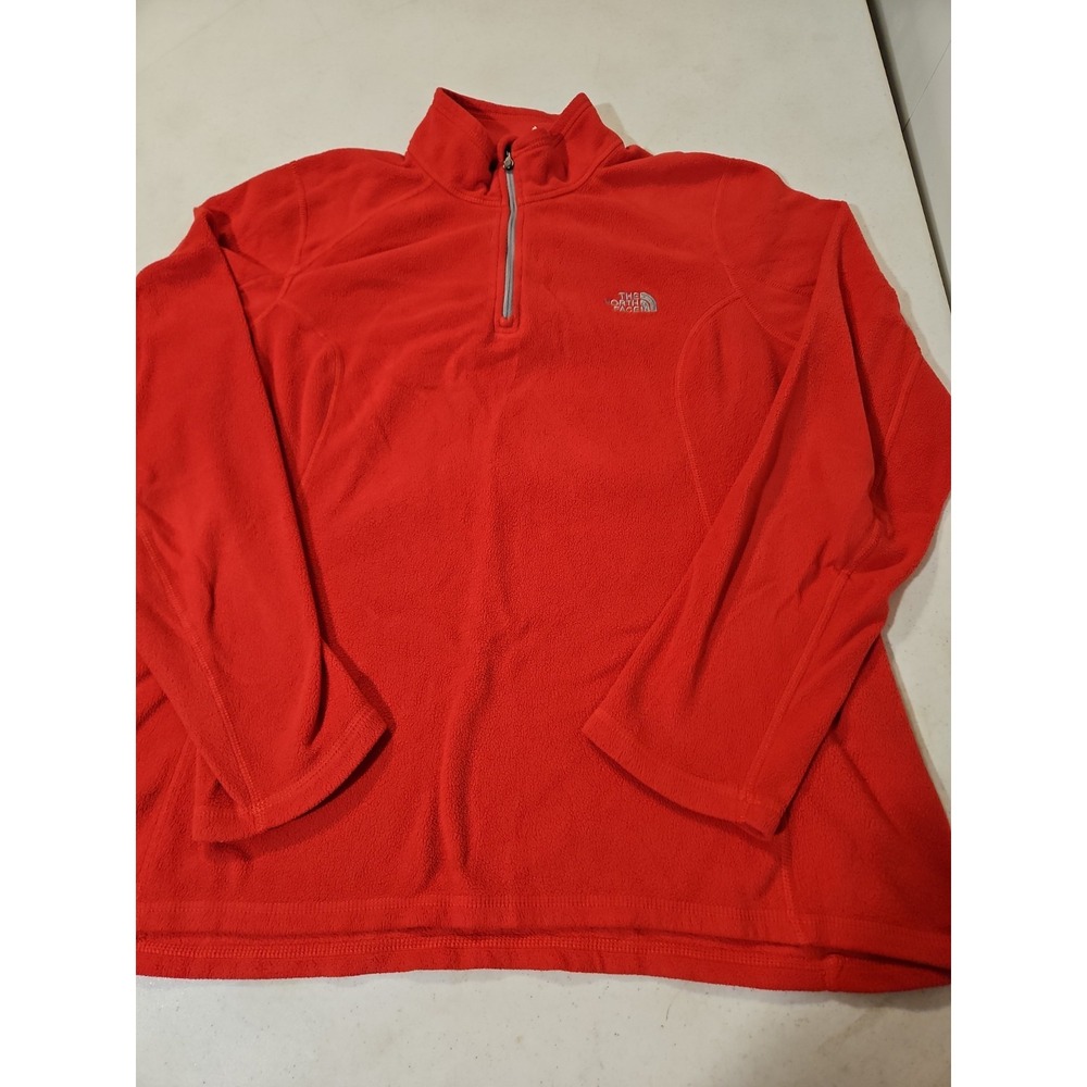 The North Face Pullover Fleece 1/4 Zip Women's XLarge Red Polartec Classic (719